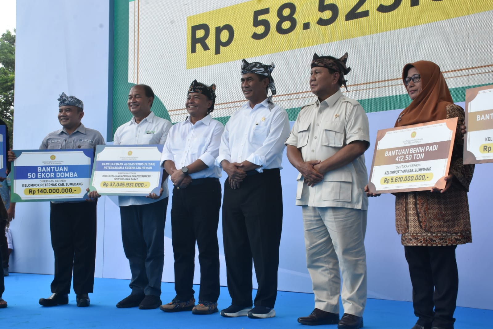 Program STARBAK Sumedang Dibantu Benih 100% Dari Kementan,Nilainya Puluhan Milyar Rupiah